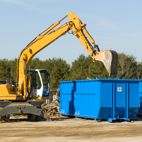 what are the rental fees for a residential dumpster in Crestline KS